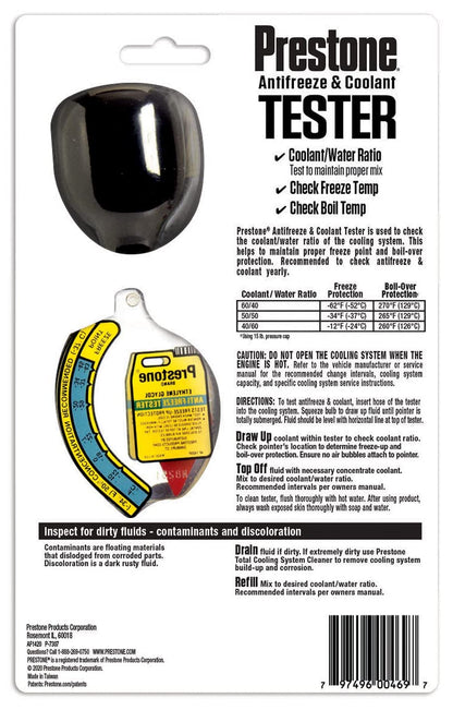 PRESTONE AF1420-6 Prestone AF-1420 Antifreeze / Coolant Tester, Multi