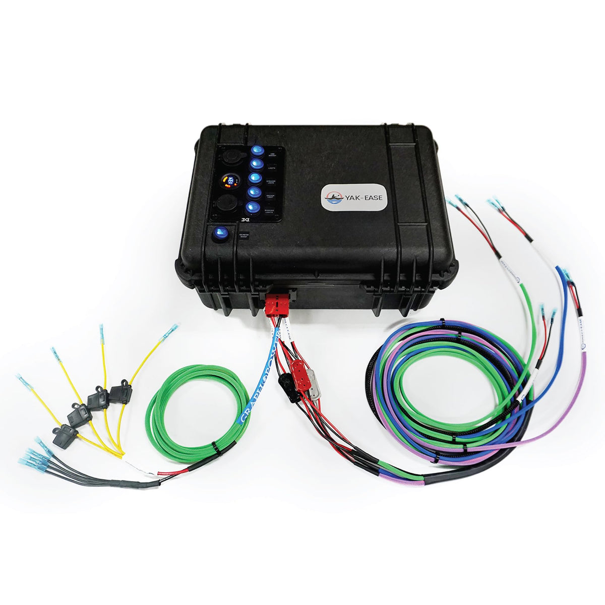CONNECT EASE RCE12VPWPRO Connect-Ease Power Pak Pro – Portable Plug & Play Power Box for Kayak Fishing – Powers 4 Fish Finders, GPS, Lights & Trolling Motor – ICAST 2024 Award Winner – IP65 Waterproof, USB Ports – Made in USA