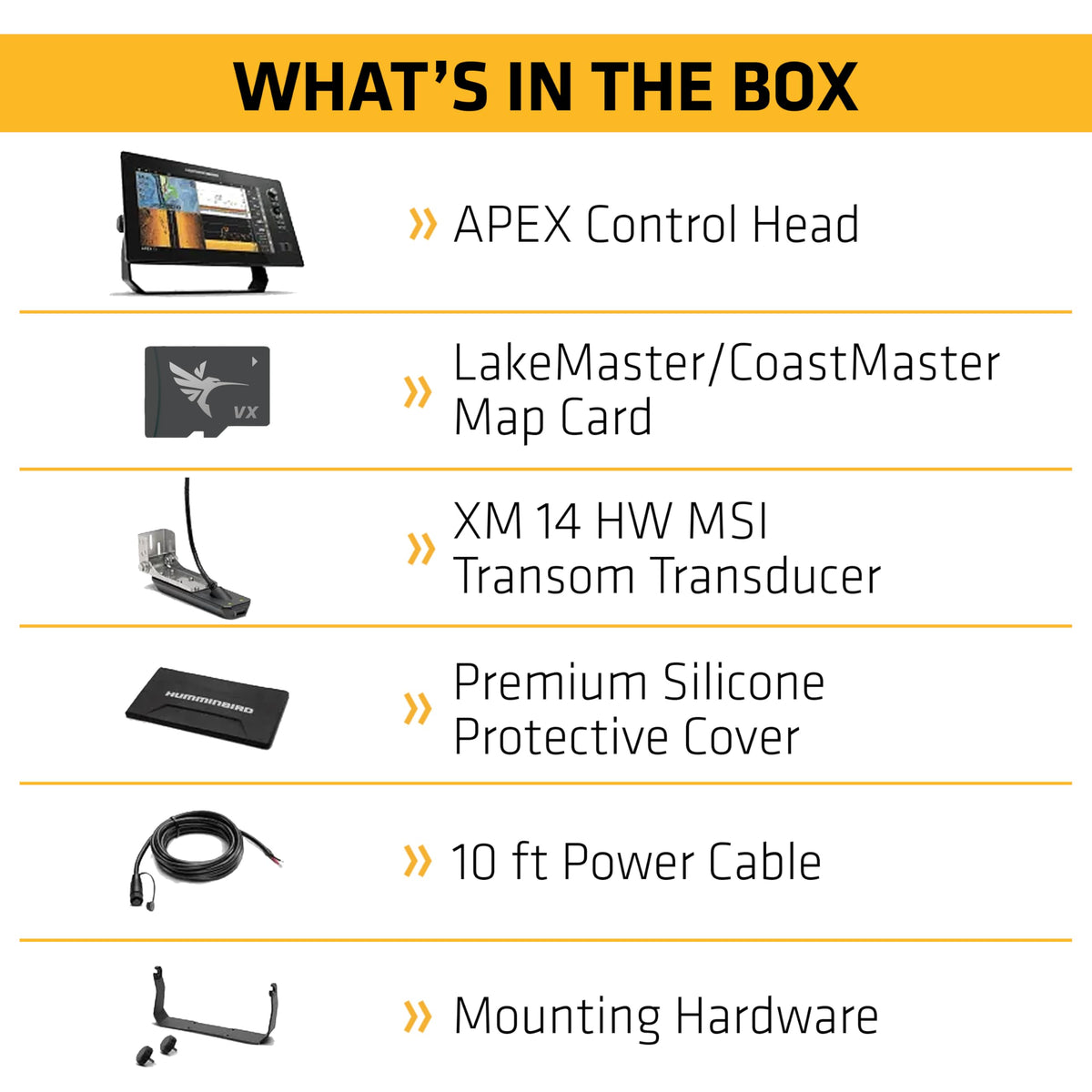 HUMMINBIRD 411240-1VX Humminbird APEX 19 VX GPS Fish Finder with Transducer, LakeMaster and CoastMaster VX Maps and MEGA Side Imaging+