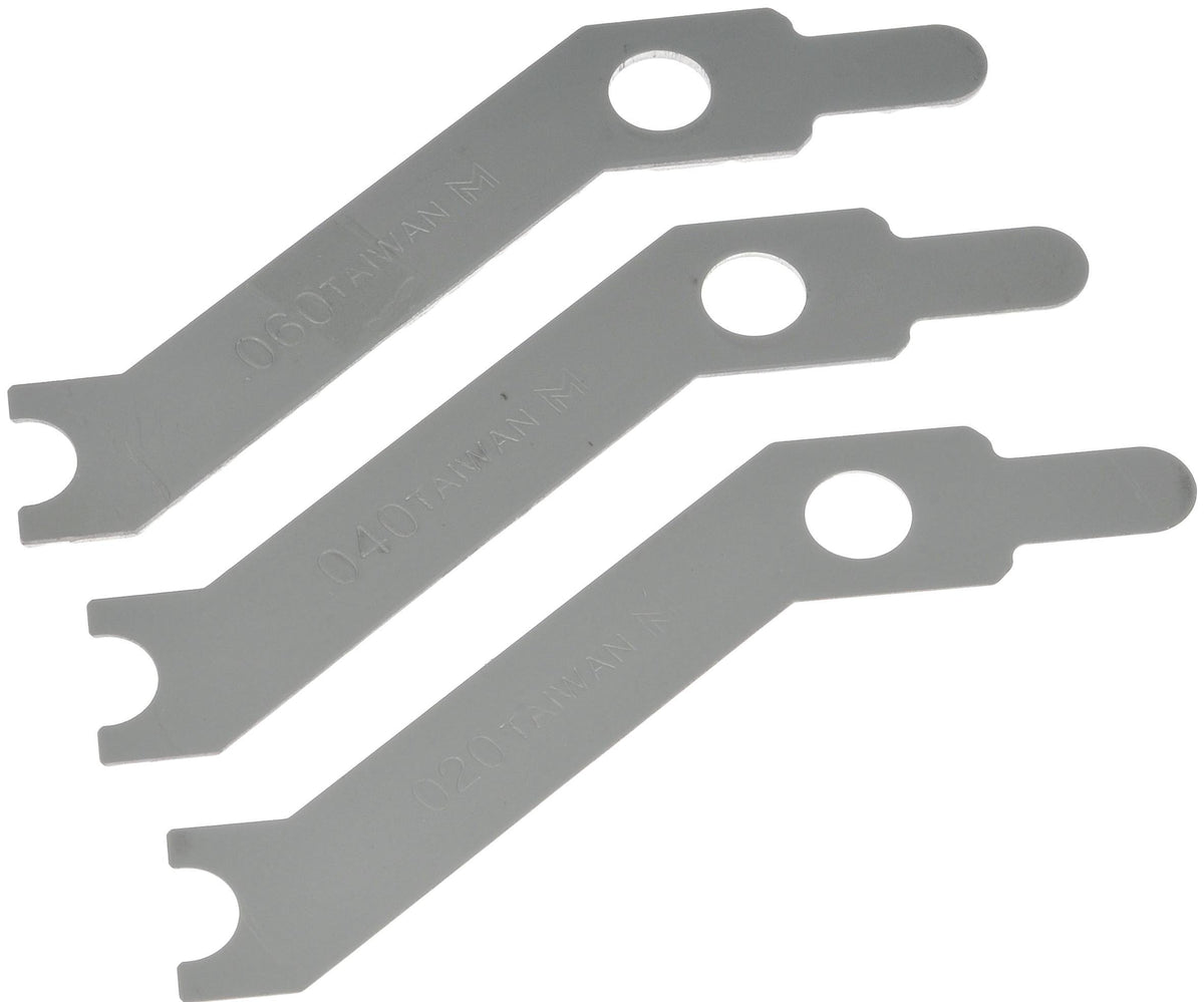 DORMAN 02350 Dorman 02350 Offset Starter Alignment Shim, (1) 1/64, (1) 3/64, (1) 1/16 In., GM Compatible with Select Models, 3 Pack