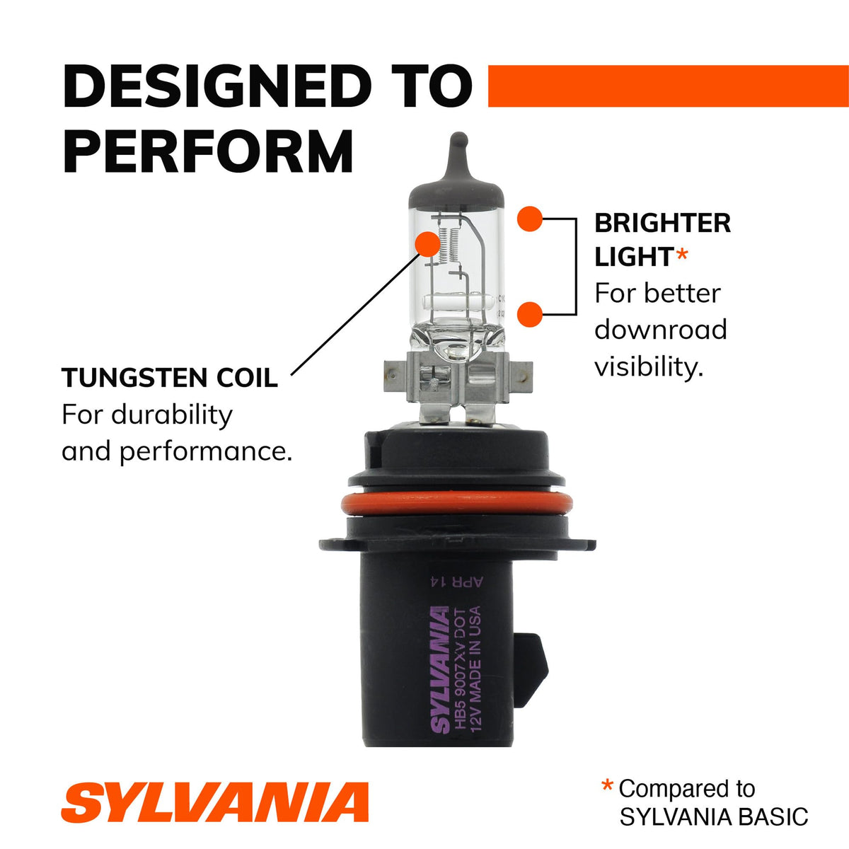 SYLVANIA 9007XV.BP SYLVANIA 9007 XtraVision Halogen Headlight Bulb, High or Low Beam, 1 Bulb