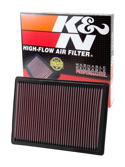 K&N FILTER 33-2295 K&N High-Flow Original Lifetime Engine Air Filter: Washable, 33-2295