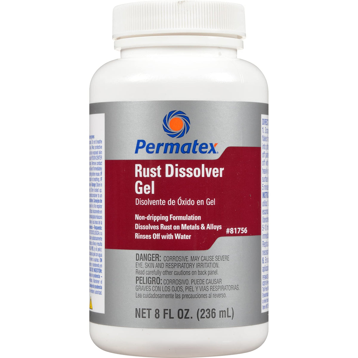 PERMATEX 81756 Permatex 81756 PERMATEX RUST DISSOLVER GEL 8OZ