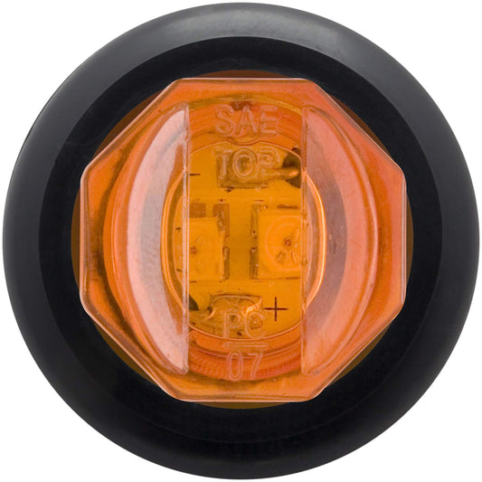 OPTRONICS MCL11AKB Optronics Led C/M 3/4 Rnd Amb Marker Lt Amber 2 Diode W/Grmt