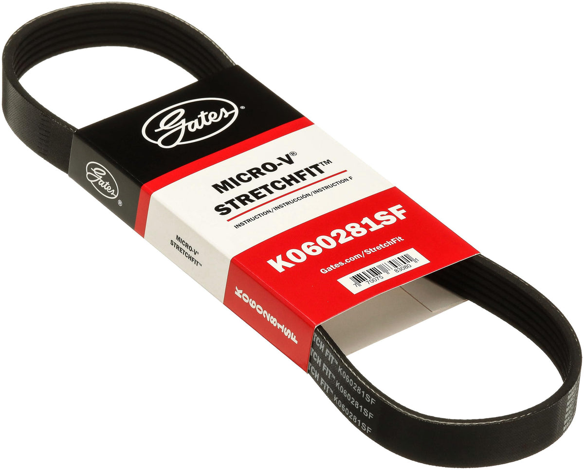Gates K060281SF Stretch Fit Micro V Serpentine Drive Belt