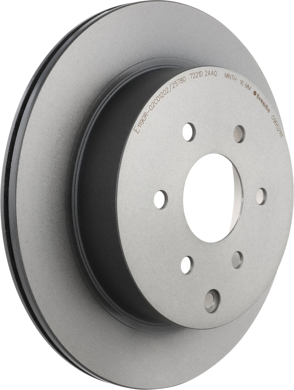 BREMBO 09B52111C02 Brembo 09.B521.11 UV Coated vented Rear Brake Rotor NISSAN OE# 43206EA000