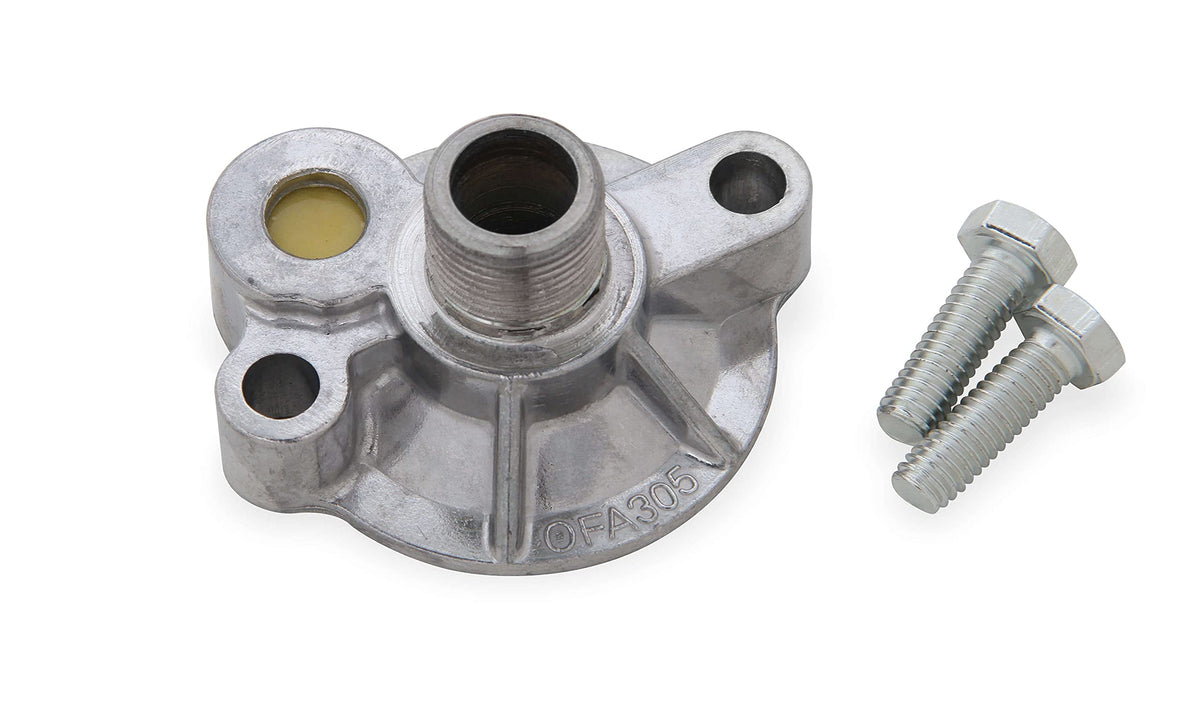 MR GASKET 1272 Mr. Gasket Oil Filter Adapter Kit Chev V8 68-86, Silver