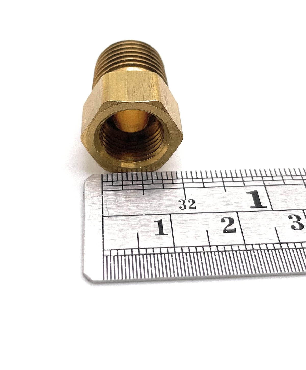 AP PRODUCTS ME2132P AP Products Marshall Excelsior ME2132P Inverted Flare Adapter - 1/4" MNPT x 1/4" Female Flare Plug