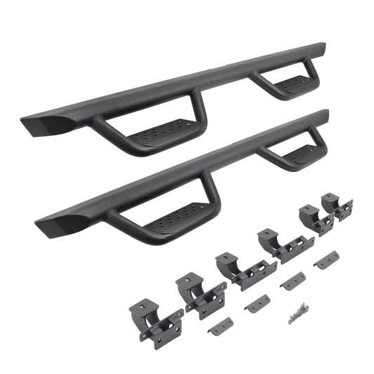 GO RHINO D224516T Go Rhino Dominator Xtreme D2 Sidestep & Brackets | Mild Steel, Textured Black | D224516T | Fits 2020-2023 Jeep Gladiator, 4-Door