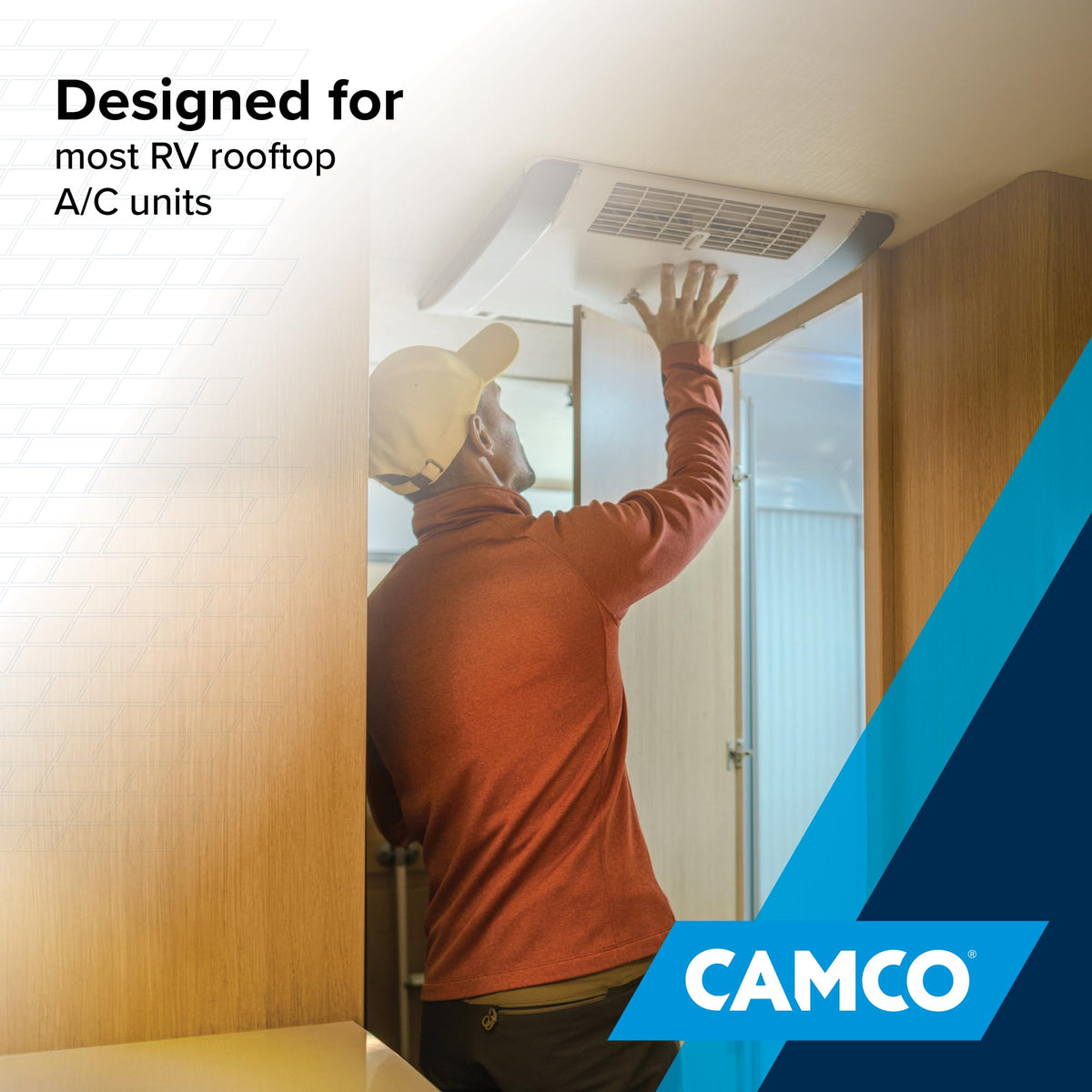 CAMCO 25071 Camco 14-Inch x 14-Inch Camper Roof A/C Gasket Kit