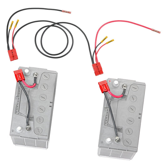 CONNECT EASE RCE24VB5CHK Connect-Ease 24V Trolling Motor Connection Kit RCE24VB5CHK | 5-Foot Series Connector for Two 12V Separated Batteries with Onboard Charging Charger Leads | Marine Grade Wires | Batteries NOT Included