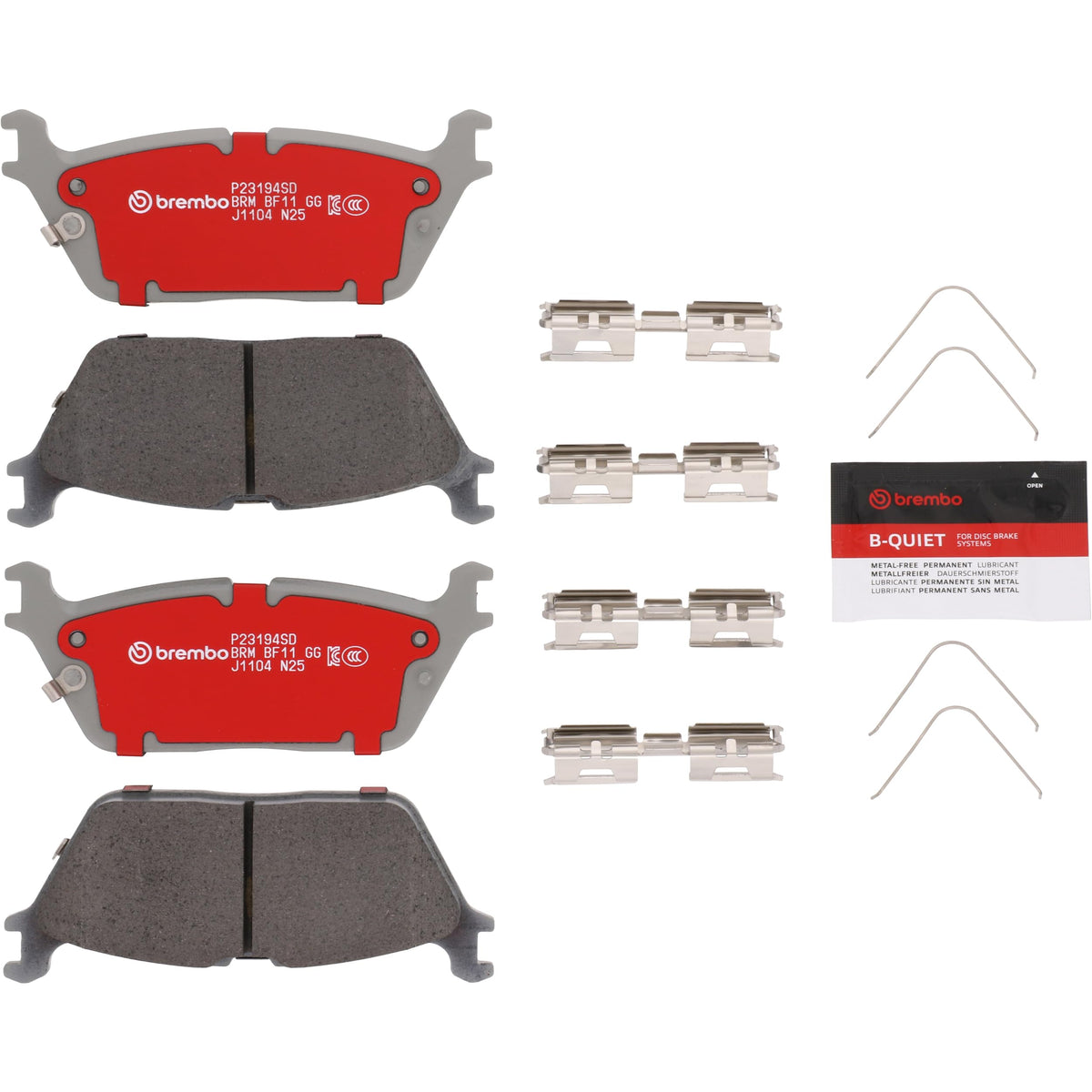 BREMBO P18039SD Brembo Disc Brake Pad Set Severe Duty P23194SD