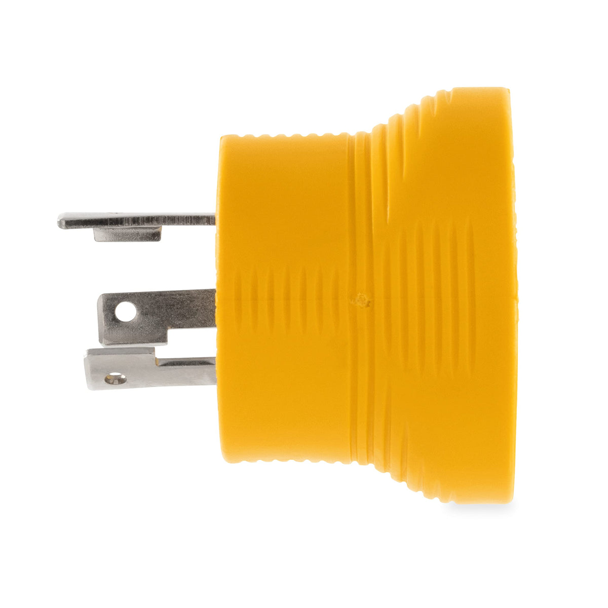 CAMCO 55333 Camco PowerGrip 30 Amp 3-Prong Generator Adapter - Featuring a 30-amp Locking Male Plug (NEMAL5-30P) and a 30-amp Female Connector (NEMA TT-30R) - 55333