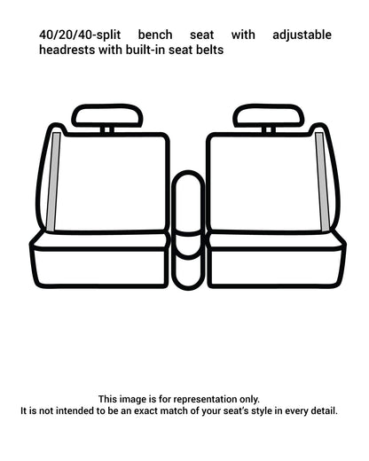 Covercraft SSC3351CAGY Covercraft Carhartt SeatSaver Custom Seat Covers – SSC3351CAGY – 1st Row 40/20/40 Bench Seat – Fits Select Chevrolet/GMC Models, Gravel