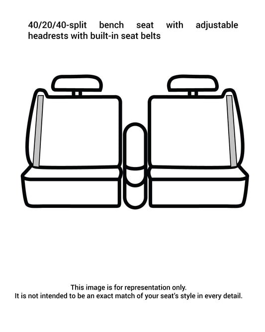 Covercraft SSC3351CAGY Covercraft Carhartt SeatSaver Custom Seat Covers – SSC3351CAGY – 1st Row 40/20/40 Bench Seat – Fits Select Chevrolet/GMC Models, Gravel