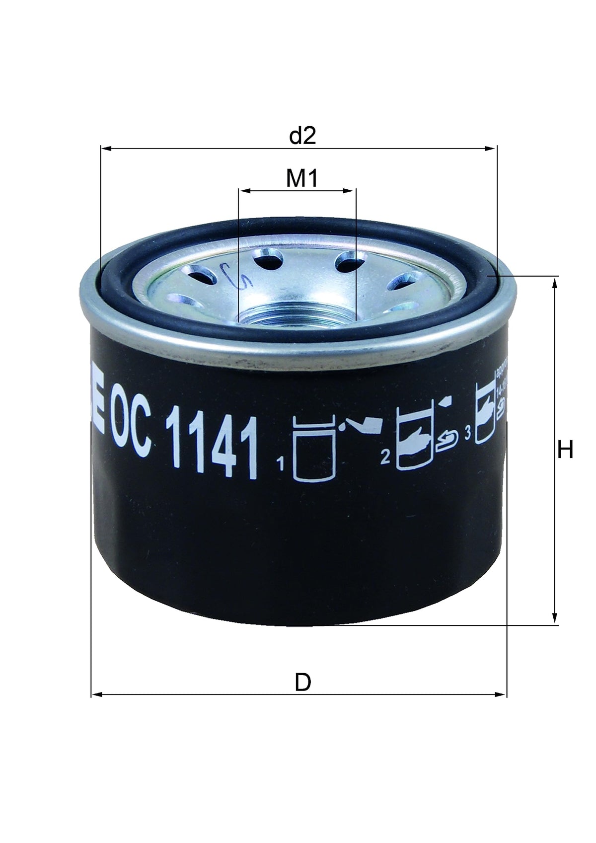 Mahle OC1141 OC 1141 Engine Oil Filter