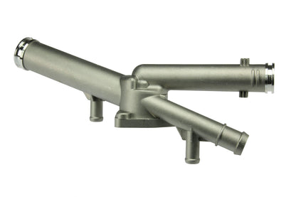 URO Parts 03H121117A-PRM Thermostat Housing, HD aluminum vs OE plastic