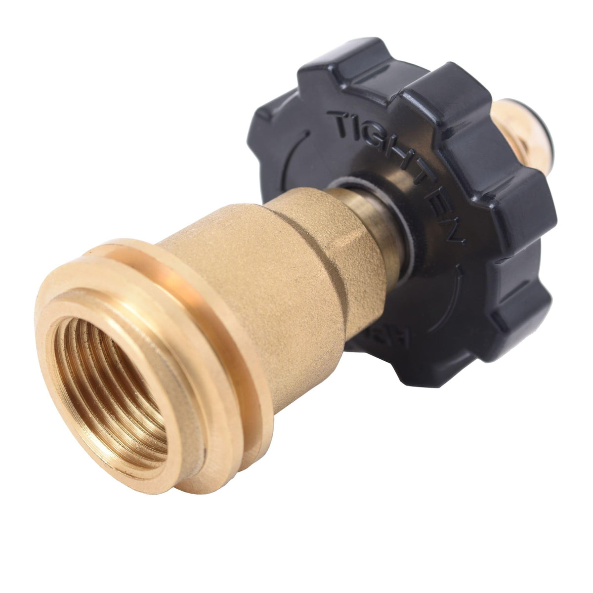 FLAME KING POL01JT002 Flame King Propane Tank Adapter POL to QCC1 Type Converts Propane Tank from Old to New Connection