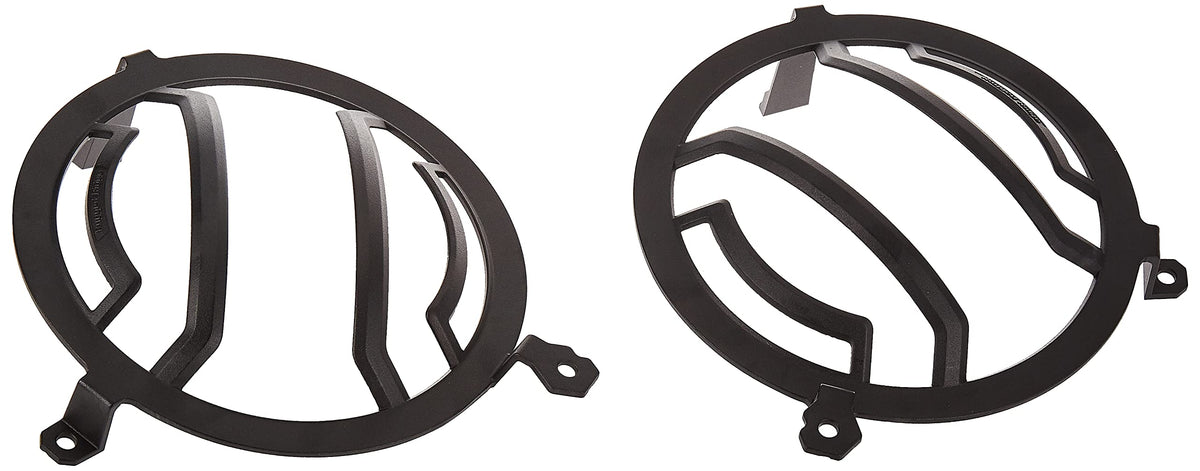RUGGED RIDGE 11230.21 Rugged Ridge 11230.21 Elite Euro Guard Kit, Headlight, Black; 18-Current Jeep Wrangler / 20-Current Gladiator
