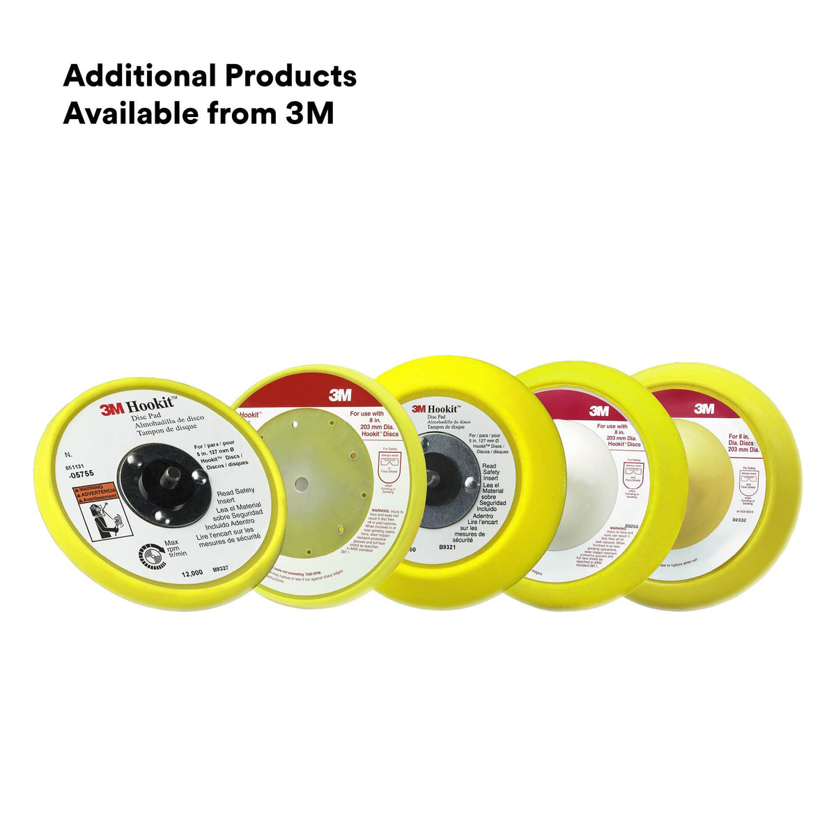 3M 05779 3M Hookit Abrasive Disc Pad, 05779, 8 in