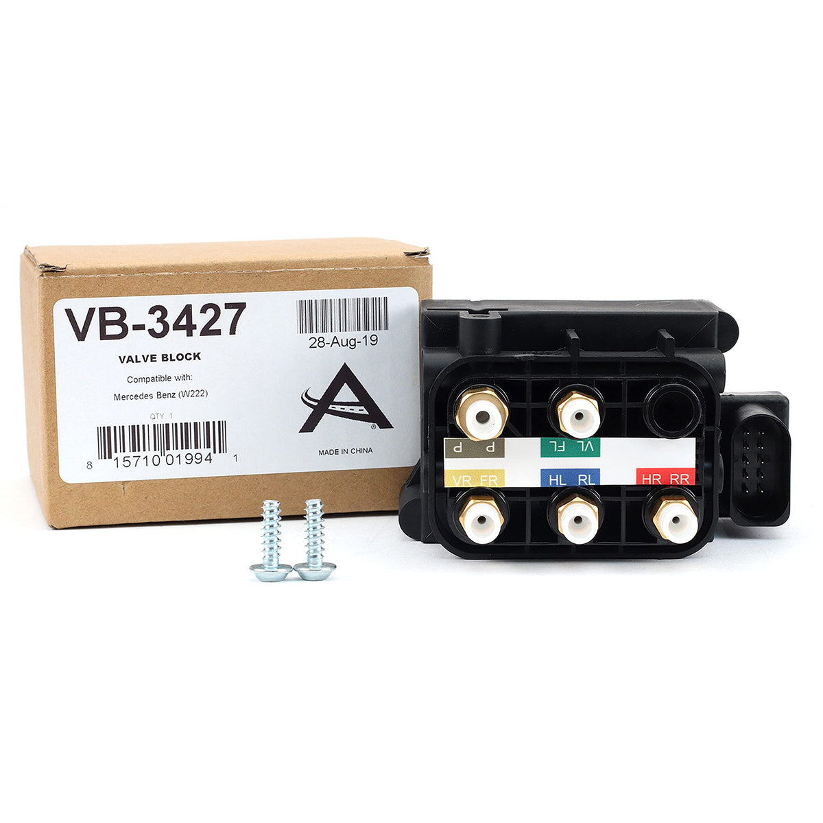 ARNOTT VB-3427 Arnott VB-3427 Solenoid Valve Block- 14-19 Mercedes S-Class (W222), w/or w/out 4MATIC, incl AMG