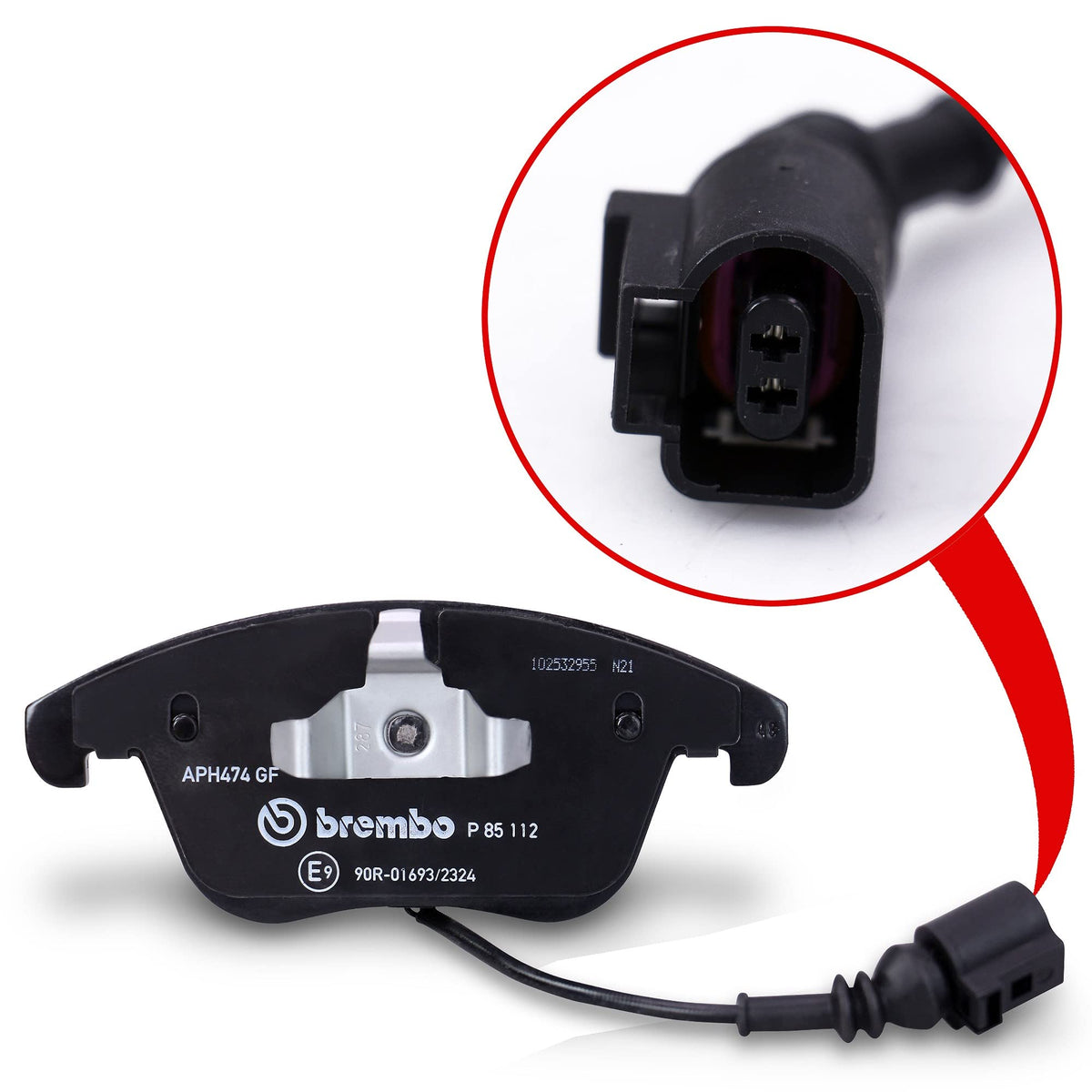 BREMBO P85112 Brembo P85112 Low-Met Front Disc Brake Pad Set AUDI/AUDI (FAW)/SEAT/VW/VW (SVW) OE# 5N0698151