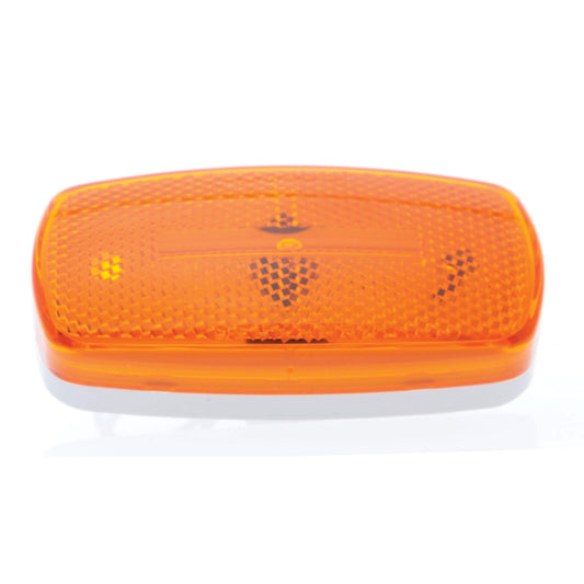 OPTRONICS MC32AS Optronics MC32AS Surface Mount Marker/Clearance Light - 4" x 2" x 1.125", Amber Lens with White Base