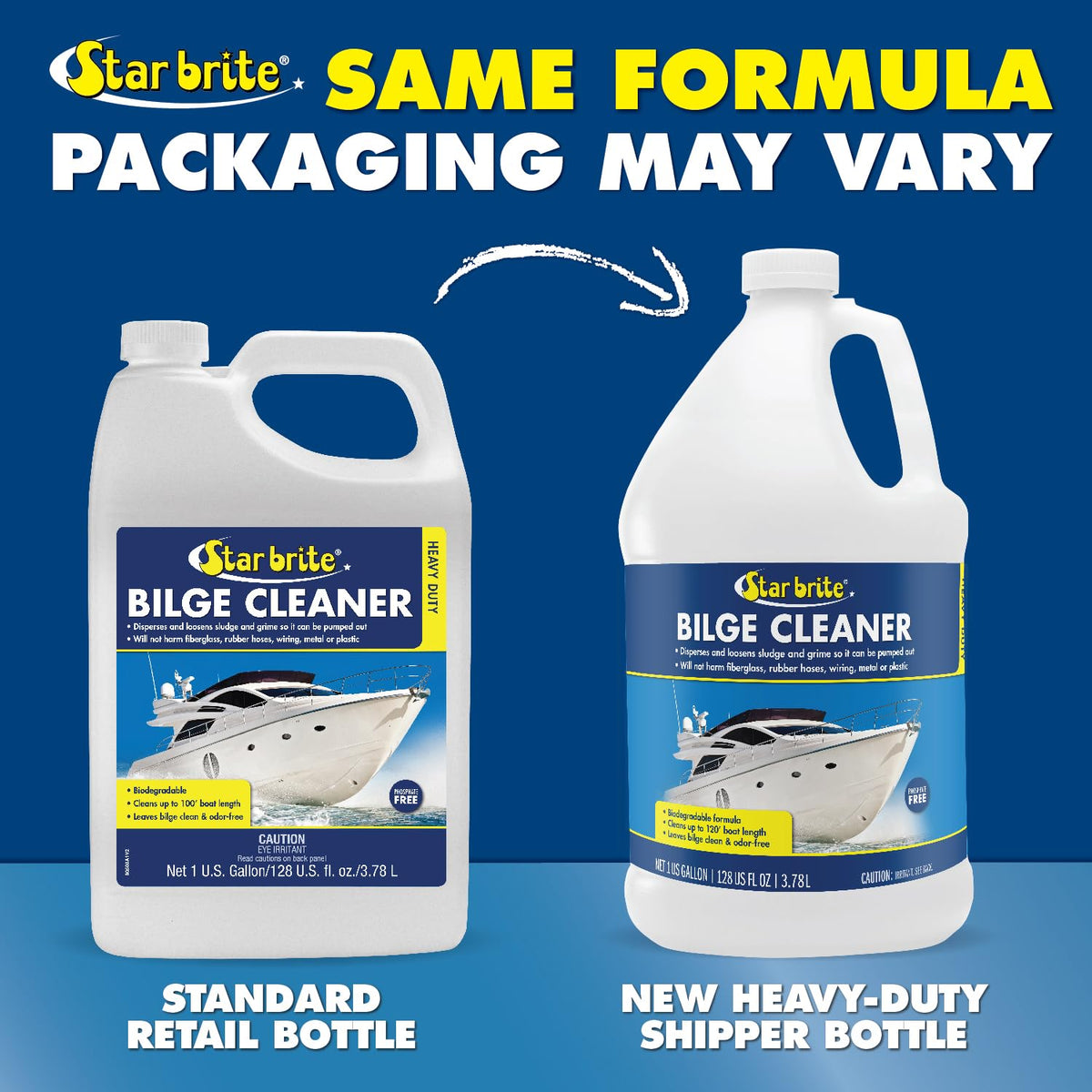 STAR BRITE 080500N STAR BRITE Heavy Duty Bilge Cleaner - Emulsifies Oil, Fuel & Grease