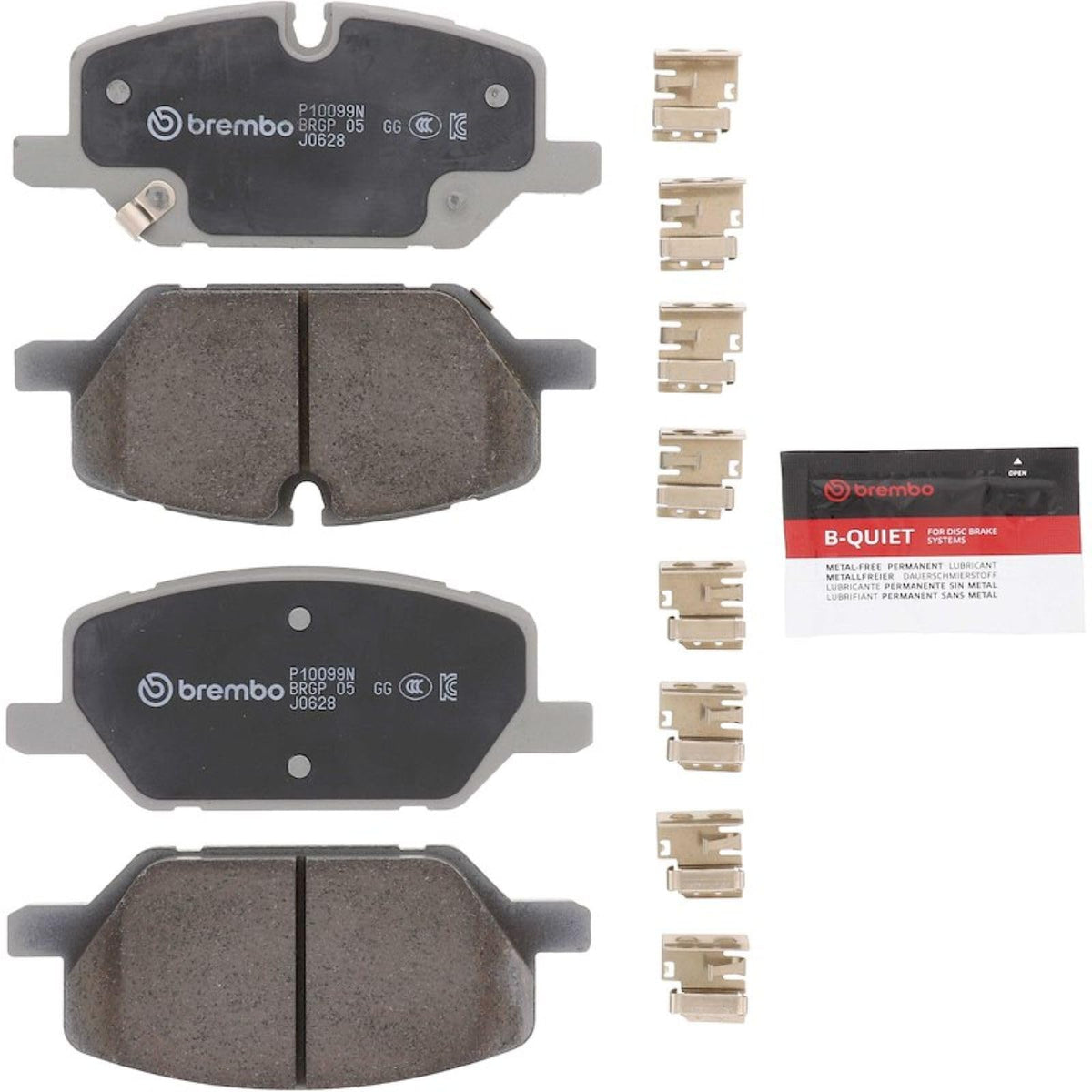 BREMBO P10099N Brembo P10099N DISCBRAKEPADSET NAOCERAMIC