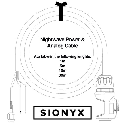 SIONYX A015500 SiOnyx Power & Analog Cable for Nightwave Cameras, 5m
