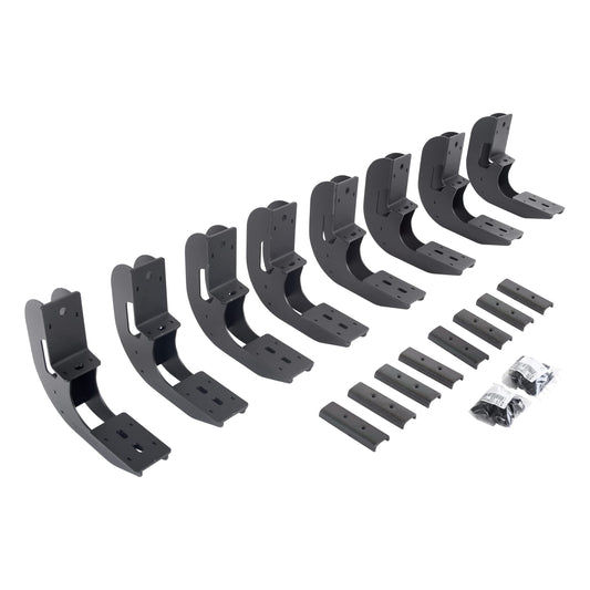 GO RHINO 6940486 Go Rhino RB20 Slim Running Boards & Brackets | Galvanized Steel, Textured Black | 69441580SPC | Fits 2007 - 2021 Toyota Tundra Double Cab