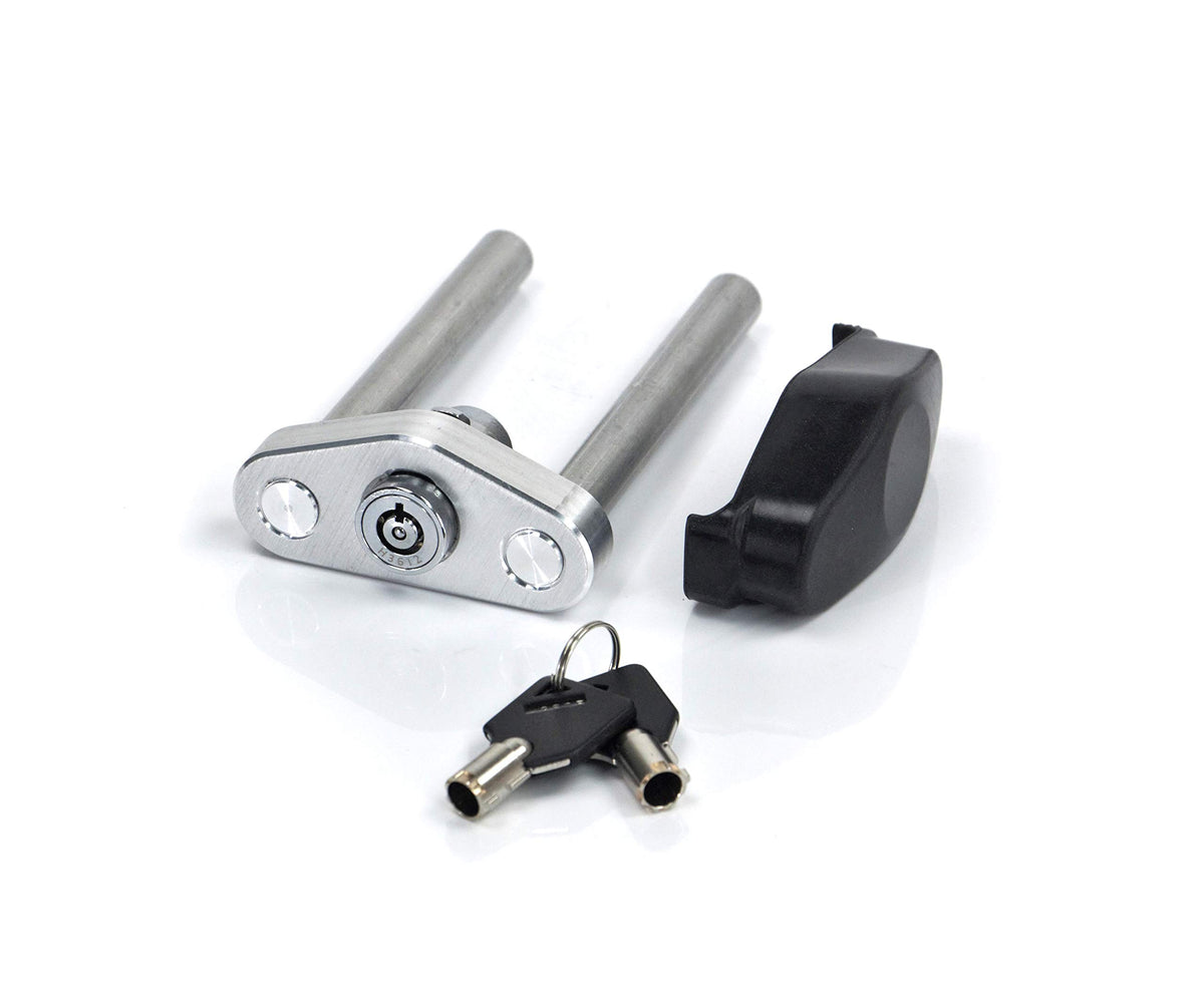 WEIGH SAFE WS03 Weigh Safe WS03 - Dual Pin Slider Lock - WILL ONLY FUNCTION WITH WEIGH SAFE'S: WEIGH SAFE BALL MOUNT & 180 HITCH LINE OF PRODUCTS, Silver