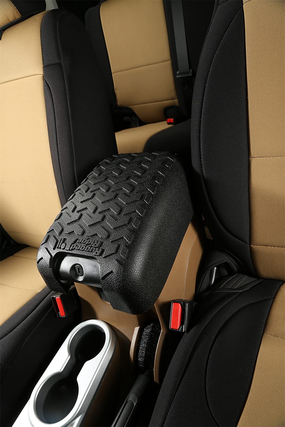 RUGGED RIDGE 13107.42 Rugged Ridge Center Console Cover for Jeep Wrangler JK | Polyurethane, Black | 13107.42 | Fits 2011-2018 Jeep Wrangler JK