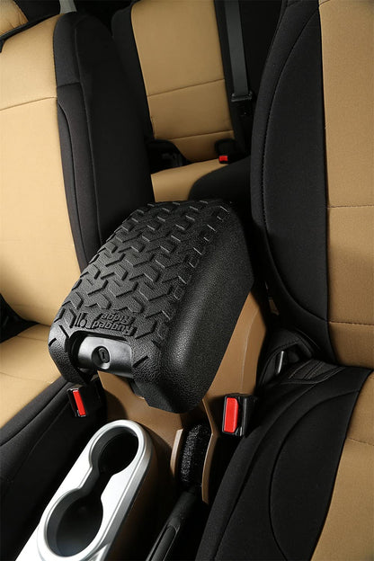 RUGGED RIDGE 13107.42 Rugged Ridge Center Console Cover for Jeep Wrangler JK | Polyurethane, Black | 13107.42 | Fits 2011-2018 Jeep Wrangler JK