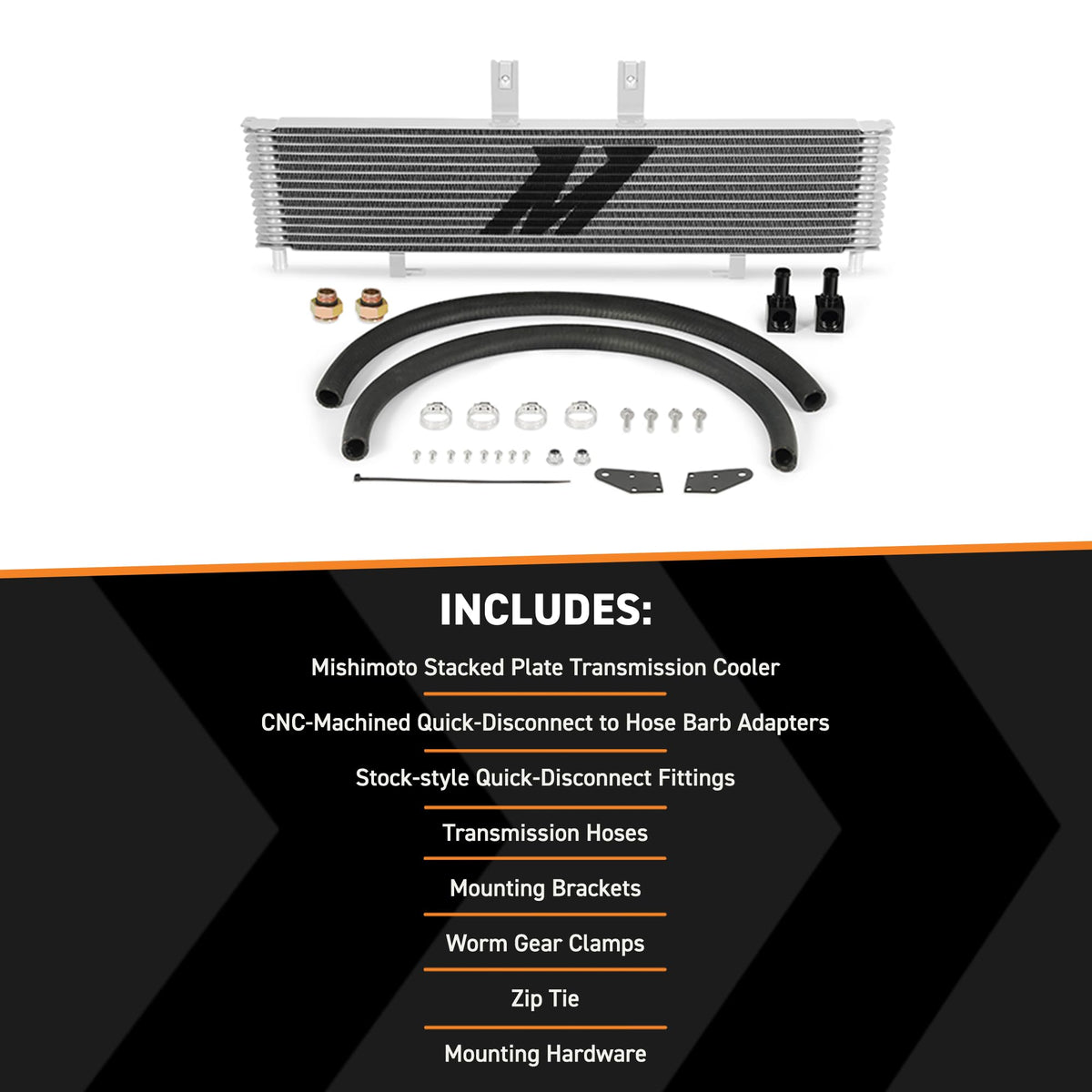 MISHIMOTO MMTC-DMAX-03SL Mishimoto MMTC-DMAX-03SL Trans Cooler for Duramax 6.6 LB7/LLY 2003-05