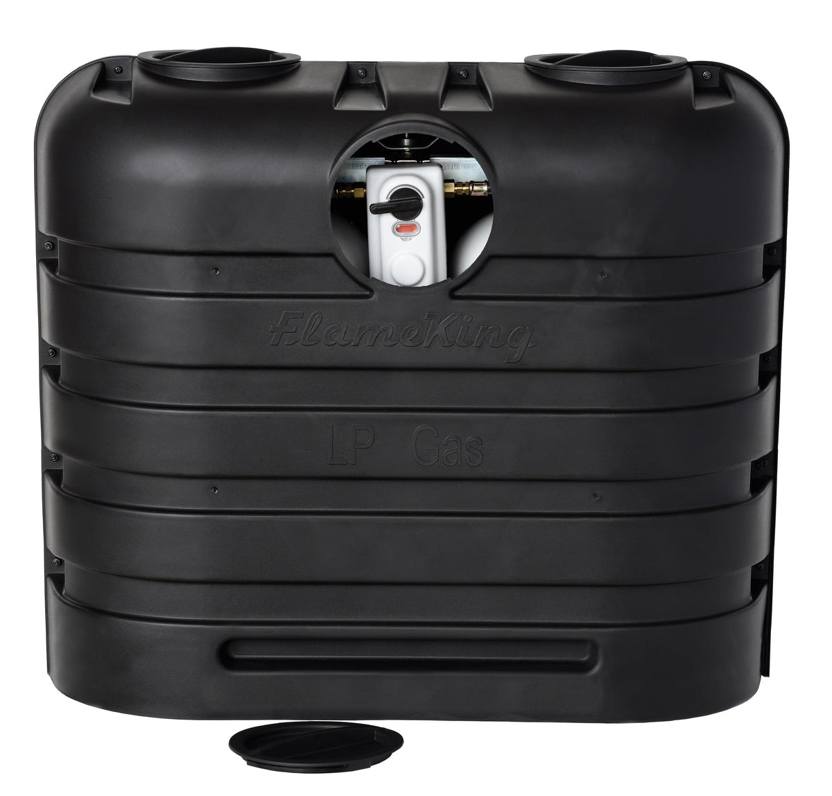 FLAME KING YSN-PCC-RV30 Flame King Dual 30LB LP Propane Tank Light Plastic Heavy Duty Cover for RV, Travel Trailer, Camper And Recreational Vehicle - Black