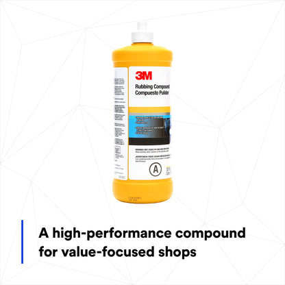 3M 05973 3M Rubbing Compound, 05973, Liquid Formula,1 qt (32 fl oz/946 mL)
