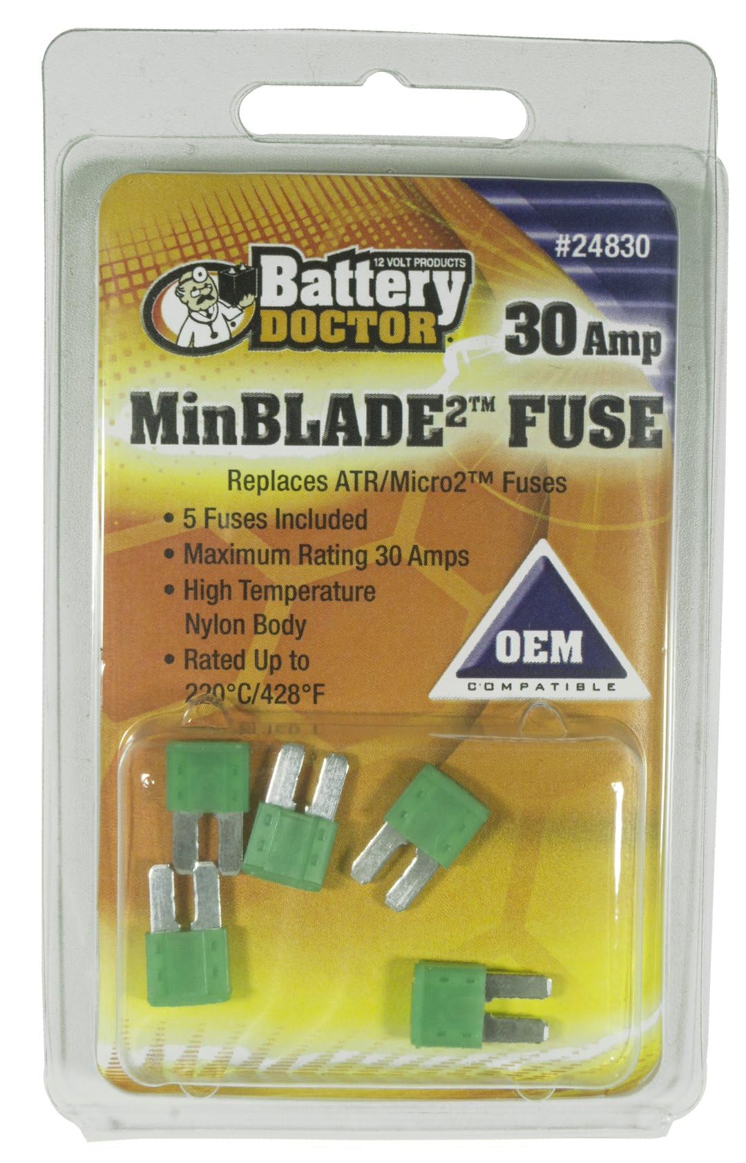 WIRTHCO 24830 Wirthco Engineering Inc 24830 Fuse Minblade 30A 5-Pack