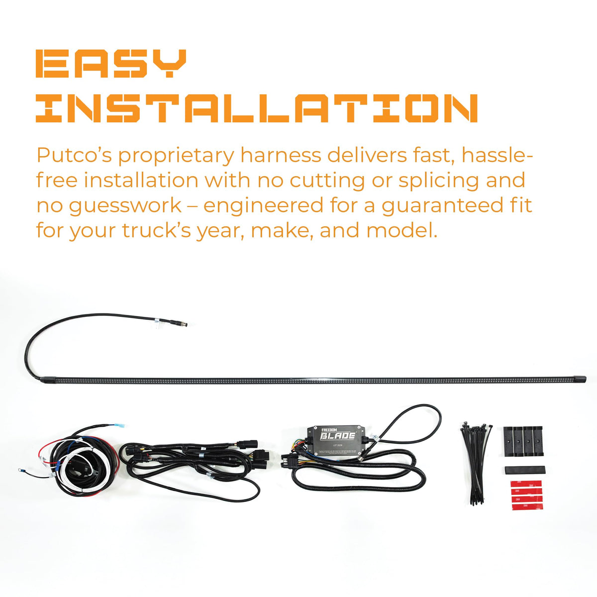 Putco 760048-08 Putco Freedom Blade Tailgate Light Bar with Plug-N-Play Connector - Fits Ford Ranger Equipped with Factory Halogen Taillamps 2019-2023