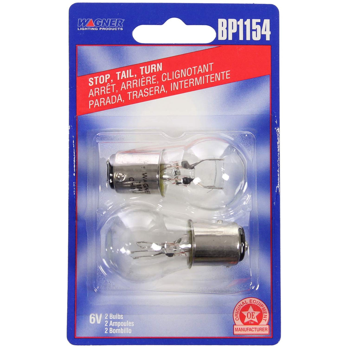 WAGNER BP1154 Wagner Lighting BP1154 Standard Multi-Purpose Light Bulb Card of 2