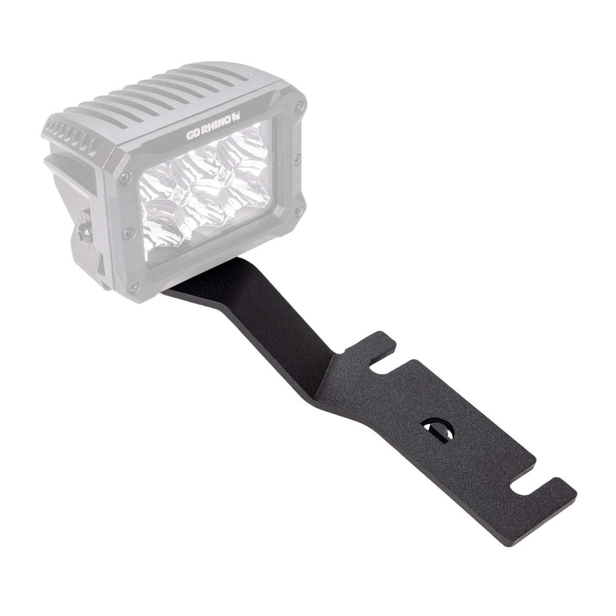 GO RHINO 732325T Go Rhino XE Hood Hinge Cube Light Mount | Mild Steel, Textured Black | 732325T | Fits 2017-2023 Nissan Titan