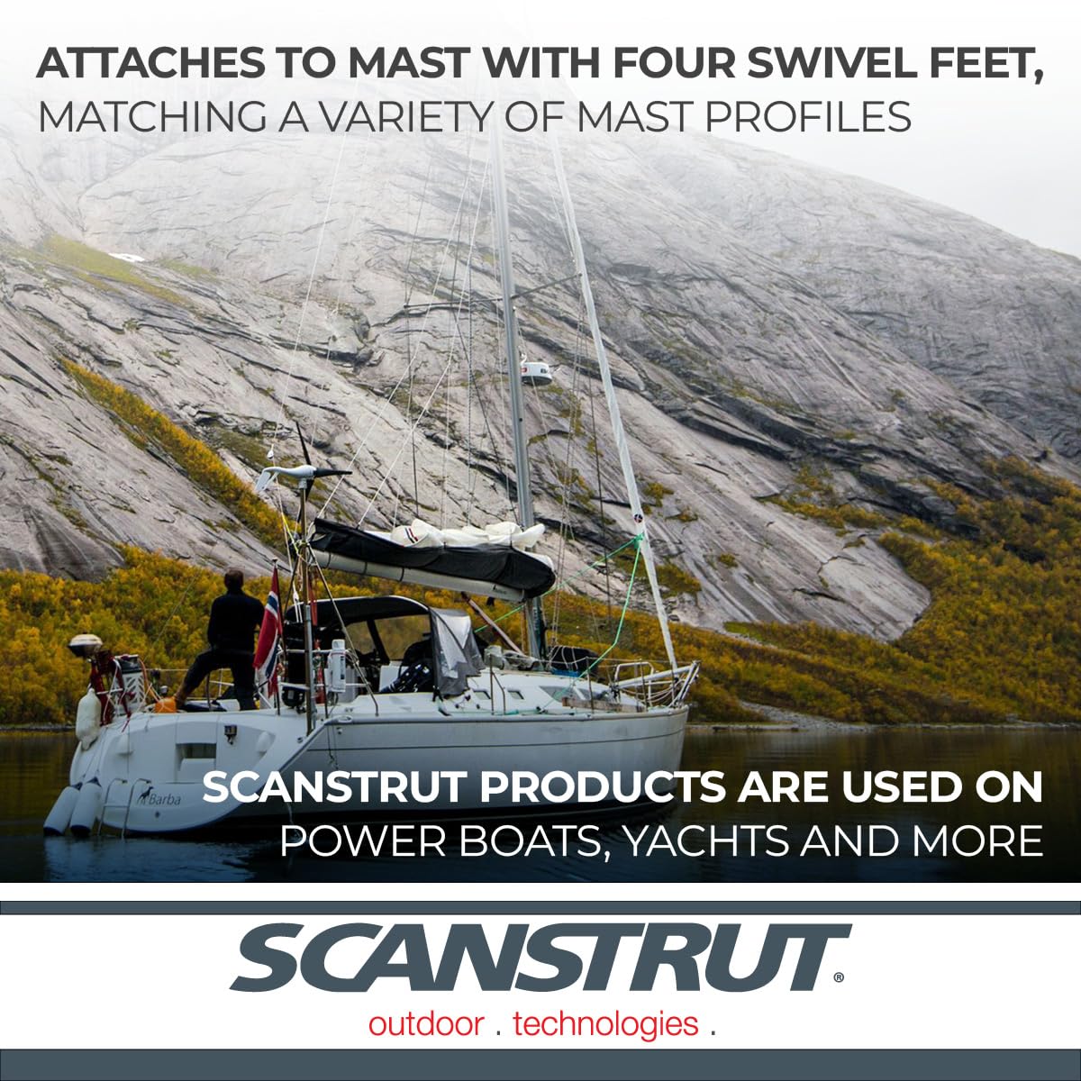 SCANSTRUT LMM-1 Scanstrut LMM-1 Self-Leveling Radar Mount for 2kW/4kW Raymarine, Garmin, and Navico BR24/3G/4G Radomes - Mast-Mounted