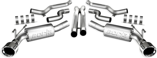 BORLA 140280 BORLA 140280 Cat-Back Performance Exhaust System for 2010-2013 Chevrolet Camaro SS 6.2L V8 Automatic/Manual Transmission Convertible. WITHOUT Ground Effects Package (GFX).