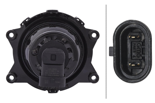HELLA 998570021 Hella 998570021 60mm HB3High Beam SAE Headlamp, Black
