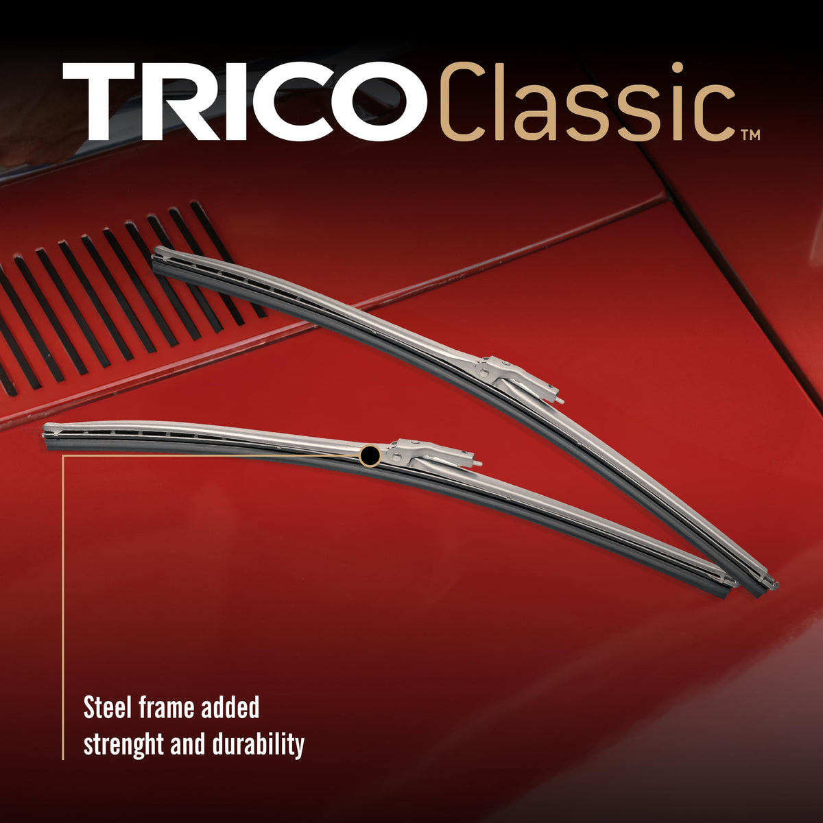 TRICO 33-101 TRICO Classic 10 Inch Wiper Blade, Strength and Durability with Steel Frame for Select Model Years (33-101)