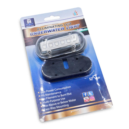 T-H MARINE LED-51868-DP T-H Marine Underwater Boat Lights - High-Intensity Surface Mount Waterproof Lighting - Use Above or Below Water - Multi-Purpose Use and Low Power Draw - Green