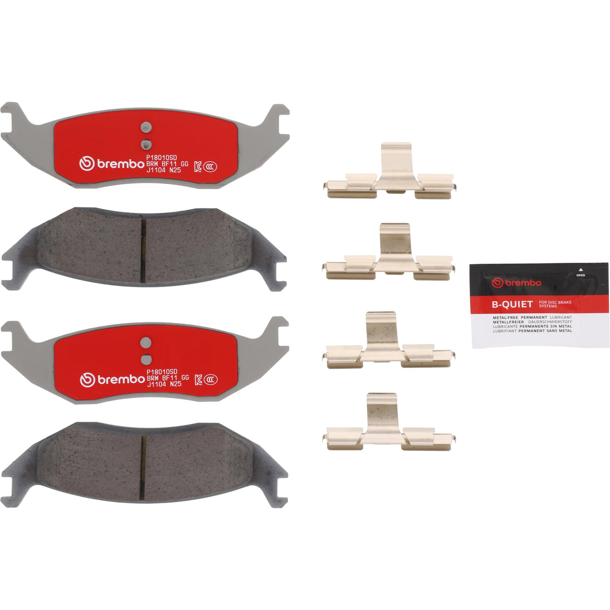 BREMBO P11037SD Brembo Disc Brake Pad Set Severe Duty P18010SD