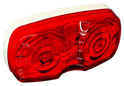 RV DESIGNER L913 RV Designer L913-4" x 2" Red Double Bulls-Eye LED Marker/Clearance Light