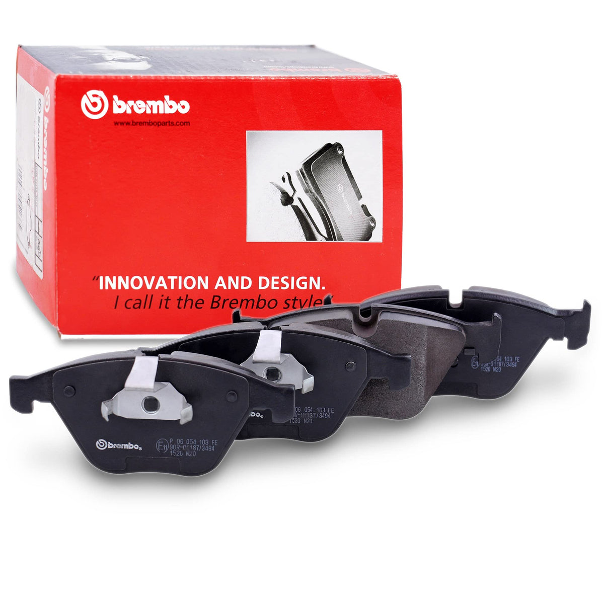 BREMBO P06054 Brembo P06054 Low-Met Front Disc Brake Pad Set BMW/BMW (BRILLIANCE) OE# 34116794913