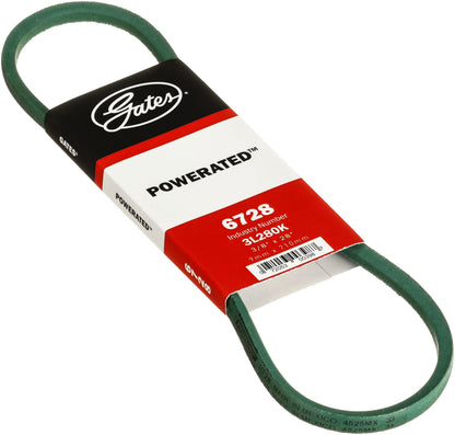 Gates 6728 PoweRated FHP Medium Horse-Power V-Belt, Black
